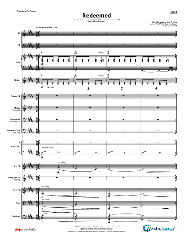 Redeemed Conductor's Score (Big Daddy Weave)
