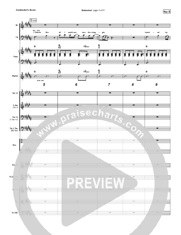 Redeemed Conductor's Score (Big Daddy Weave)