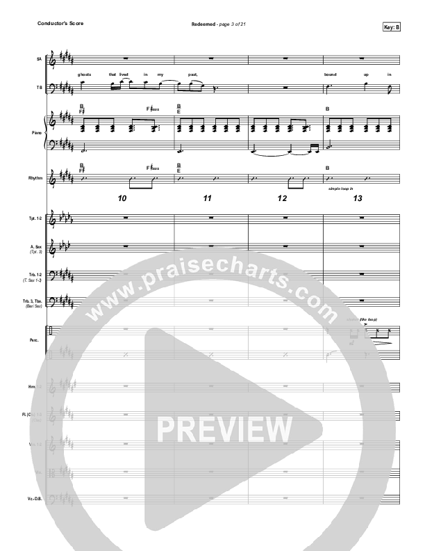 Redeemed Conductor's Score (Big Daddy Weave)