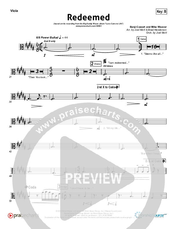 Redeemed Viola (Big Daddy Weave)