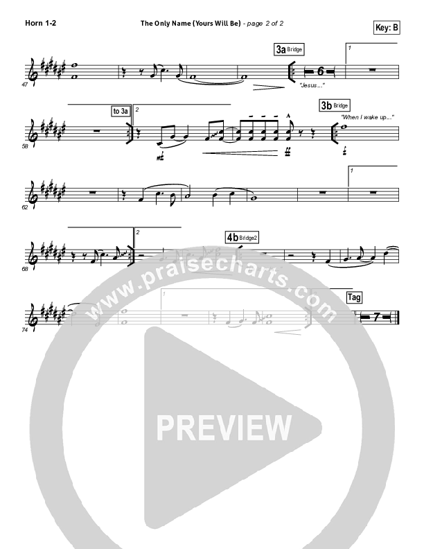 The Only Name (Yours Will Be) Brass Pack (Big Daddy Weave)