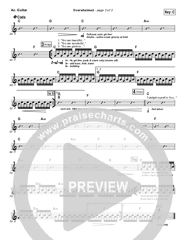 Overwhelmed Acoustic Guitar (Big Daddy Weave)