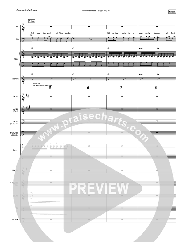 Overwhelmed Conductor's Score (Big Daddy Weave)