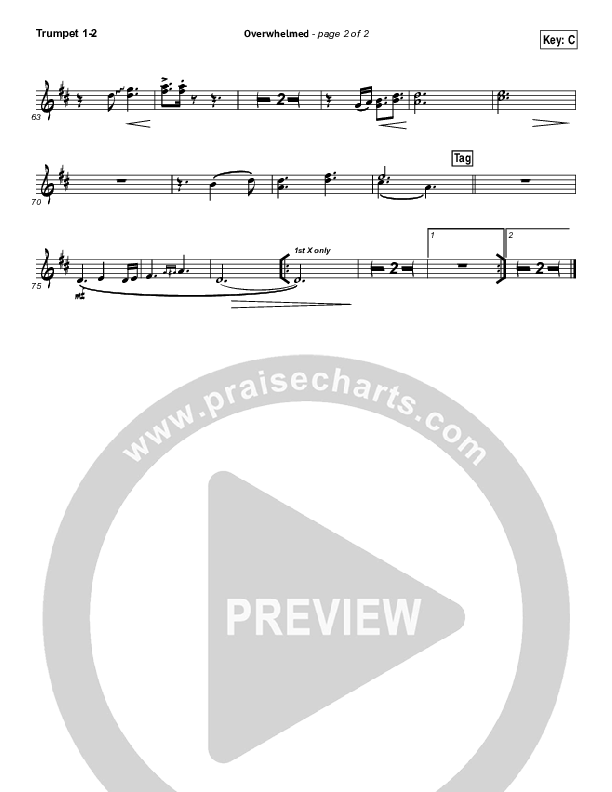 Overwhelmed Trumpet 1,2 (Big Daddy Weave)