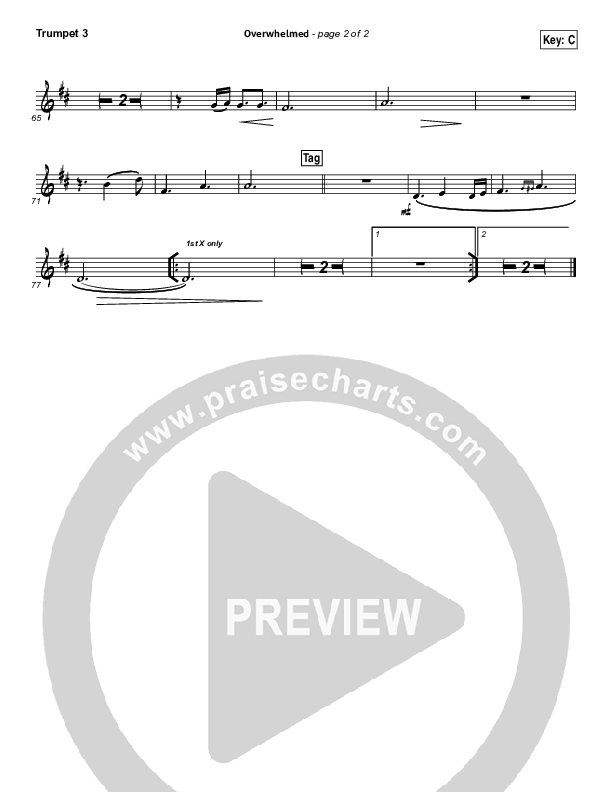 Overwhelmed Trumpet 3 (Big Daddy Weave)