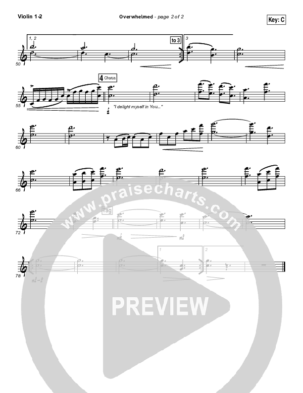 Overwhelmed Violin 1/2 (Big Daddy Weave)