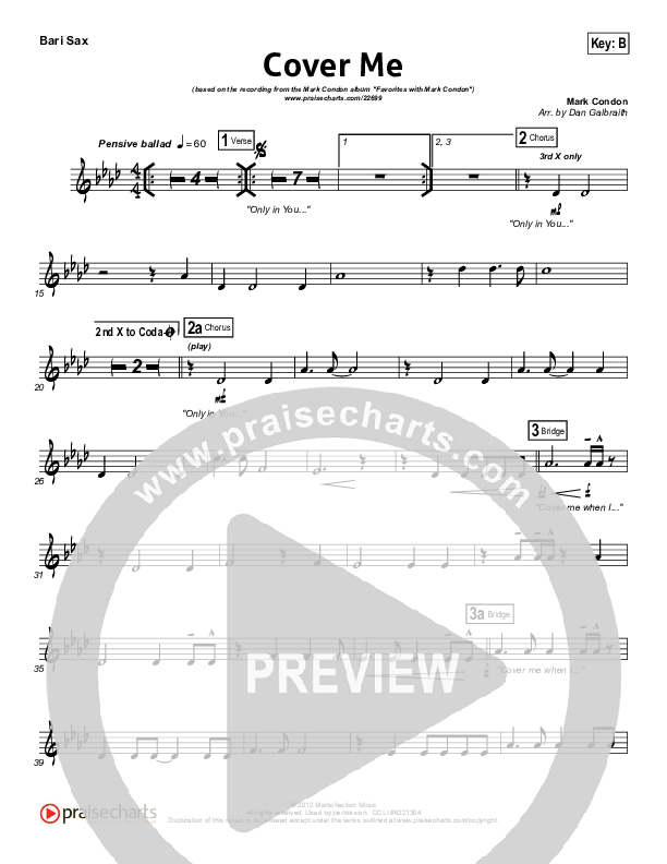 Cover Me Bari Sax (Mark Condon)