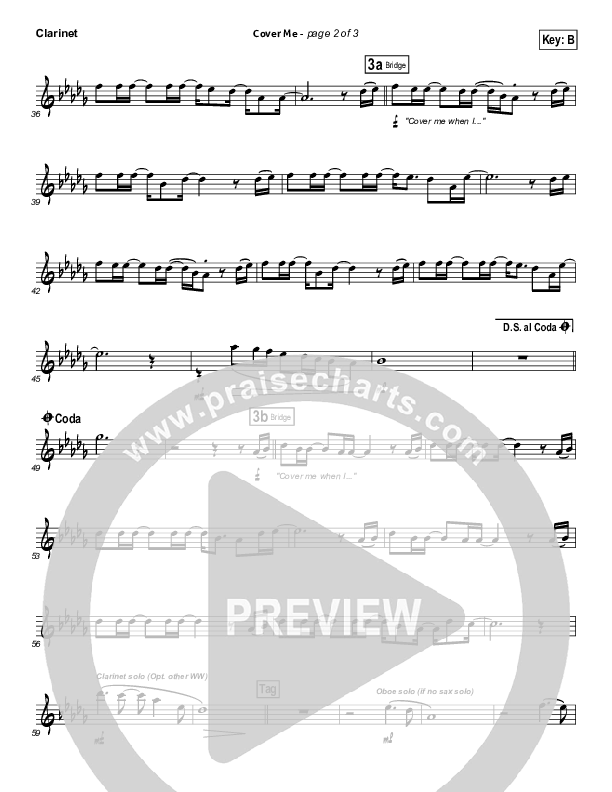 Cover Me Clarinet (Mark Condon)