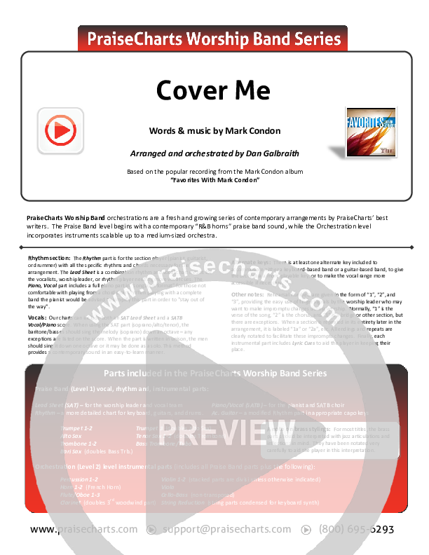 Cover Me Cover Sheet (Mark Condon)