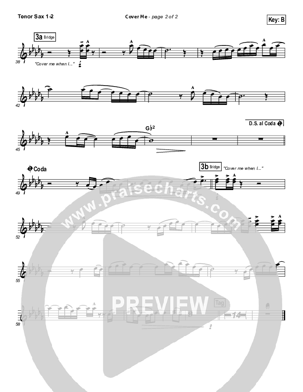 Cover Me Tenor Sax 1/2 (Mark Condon)