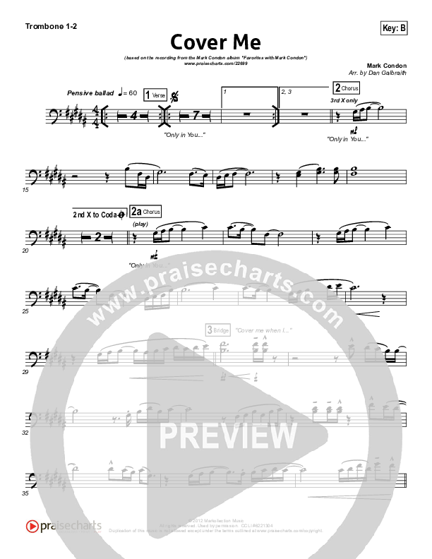 Cover Me Trombone 1/2 (Mark Condon)