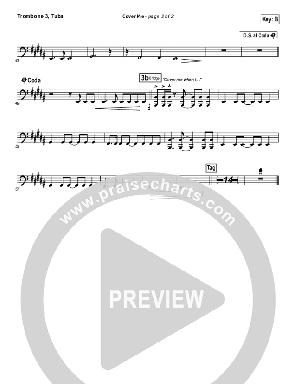 Cover Me Trombone 3/Tuba (Mark Condon)
