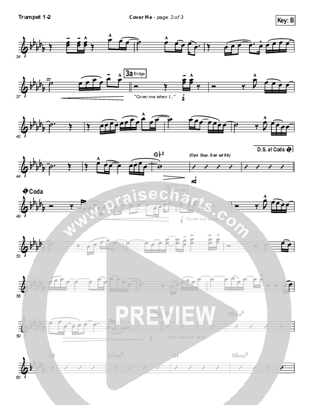 Cover Me Trumpet 1,2 (Mark Condon)