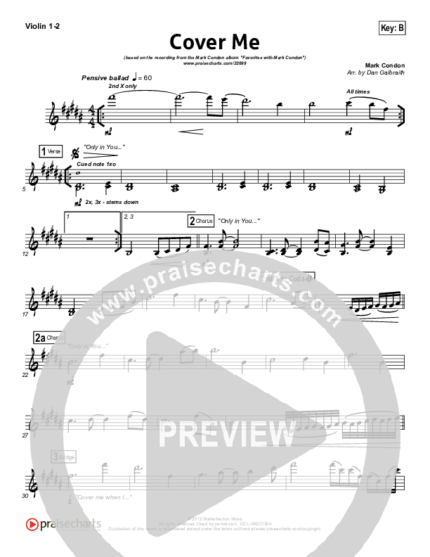 Cover Me Violin 1/2 (Mark Condon)