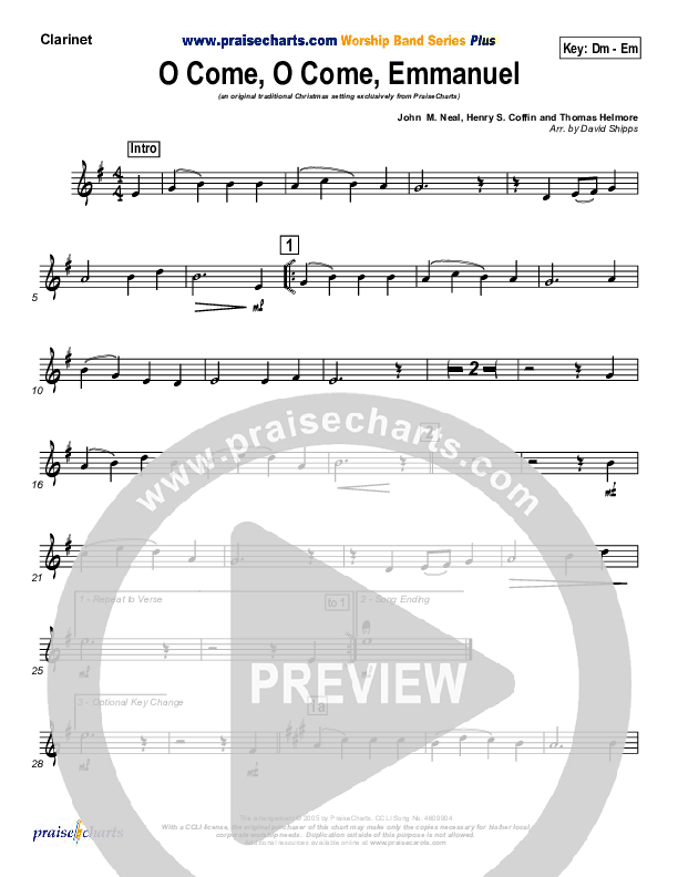 O Come O Come Emmanuel Wind Pack (Traditional Carol / PraiseCharts)