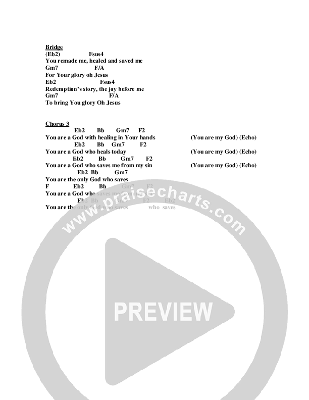 Only God Who Saves Chords & Lyrics (Jeremy Horn)
