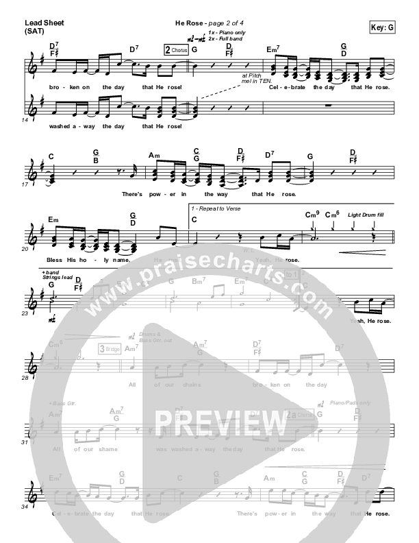 He Rose Lead (SAT) (Deluge)