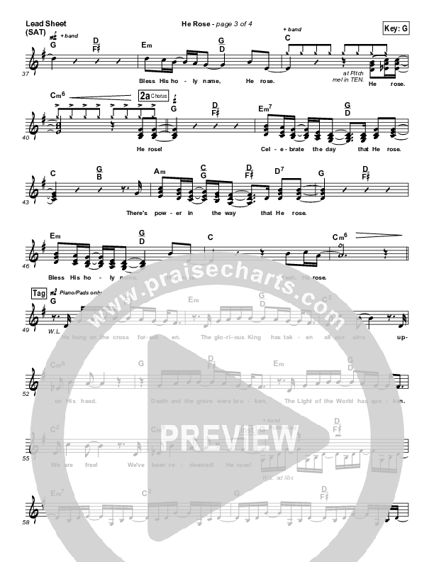 He Rose Lead (SAT) (Deluge)