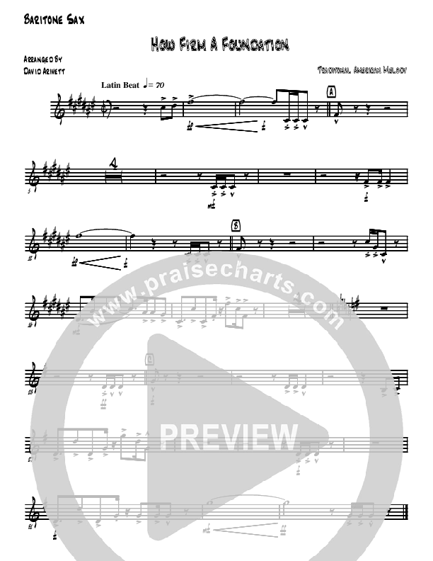 How Firm A Foundation Bari Sax (David Arivett)