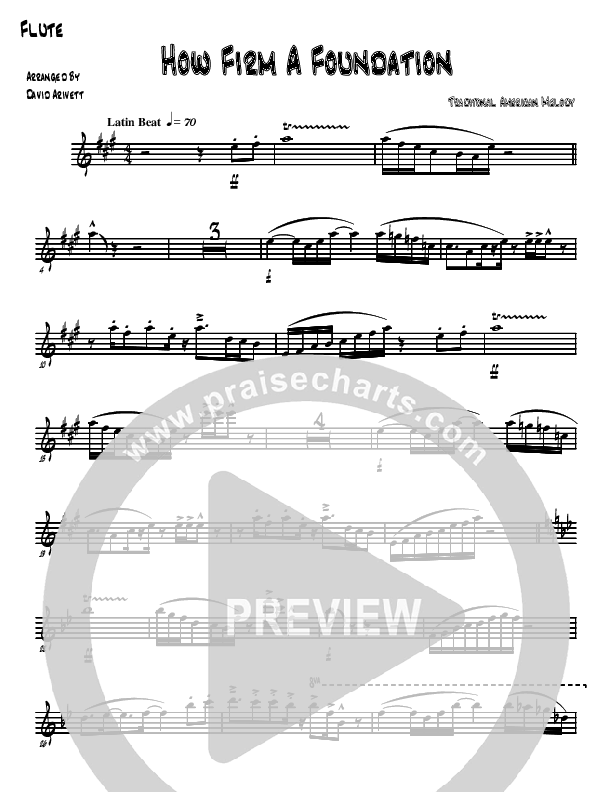 How Firm A Foundation Flute (David Arivett)