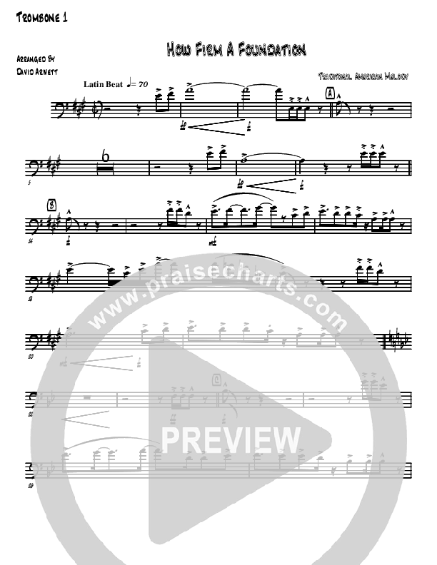 How Firm A Foundation Trombone 1 (David Arivett)