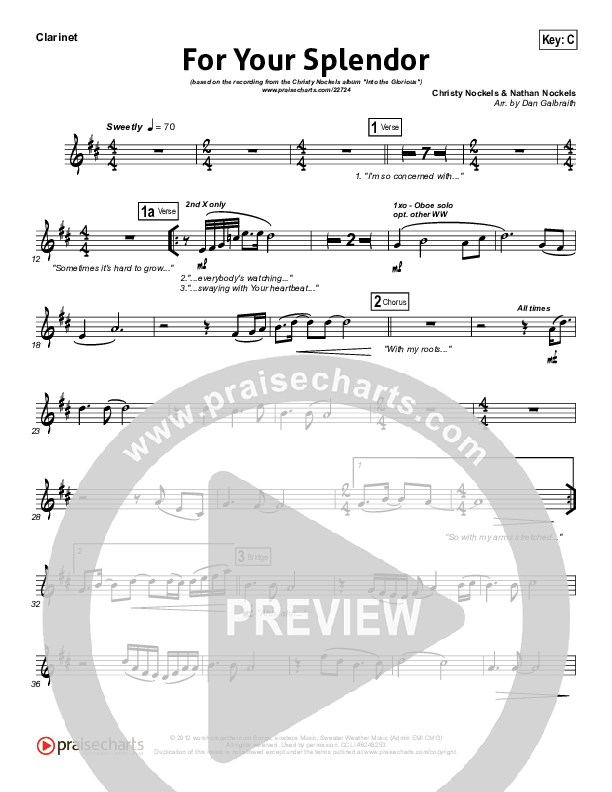 For Your Splendor Wind Pack (Christy Nockels)