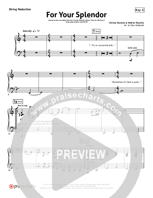 For Your Splendor String Pack (Christy Nockels)