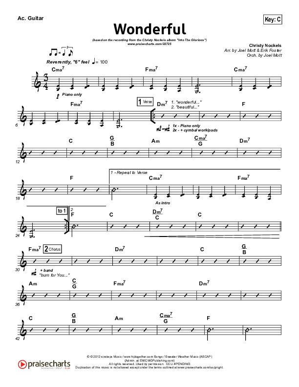 Wonderful Acoustic Guitar (Christy Nockels)