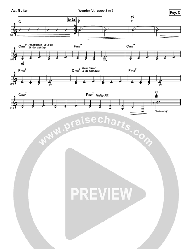 Wonderful Acoustic Guitar (Christy Nockels)