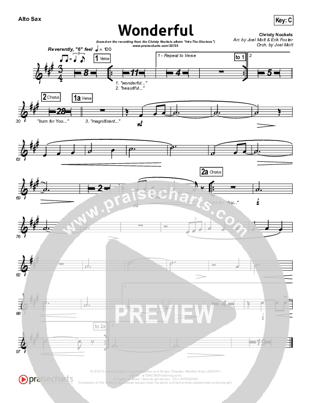 Wonderful Alto Sax (Christy Nockels)