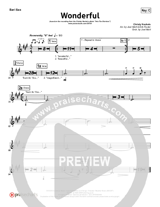 Wonderful Bari Sax (Christy Nockels)