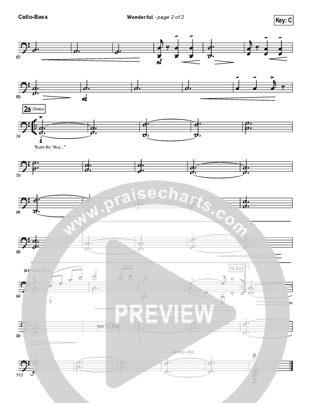 Wonderful Cello/Bass (Christy Nockels)