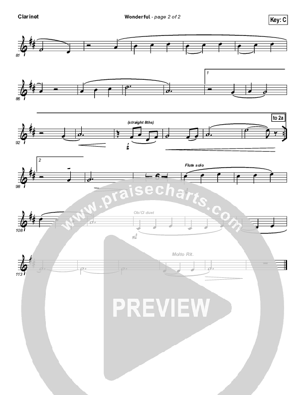 Wonderful Clarinet (Christy Nockels)