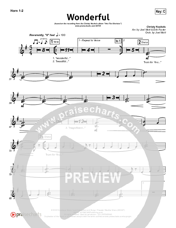 Wonderful Brass Pack (Christy Nockels)