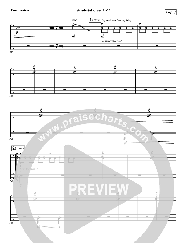 Wonderful Percussion (Christy Nockels)