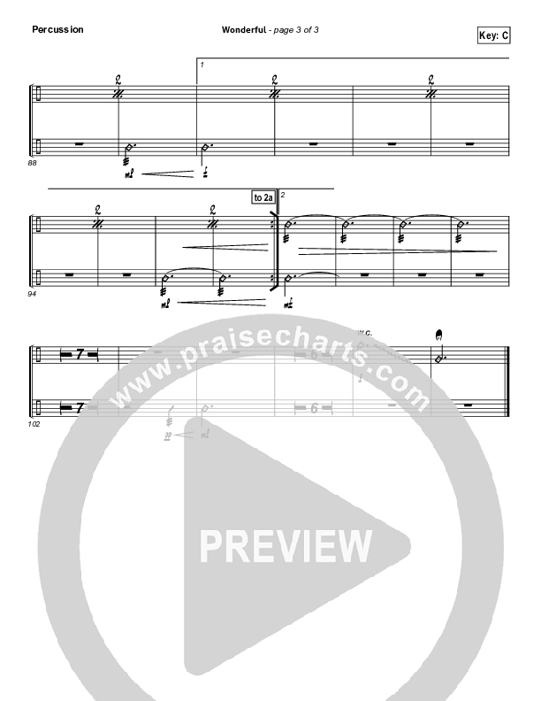 Wonderful Percussion (Christy Nockels)