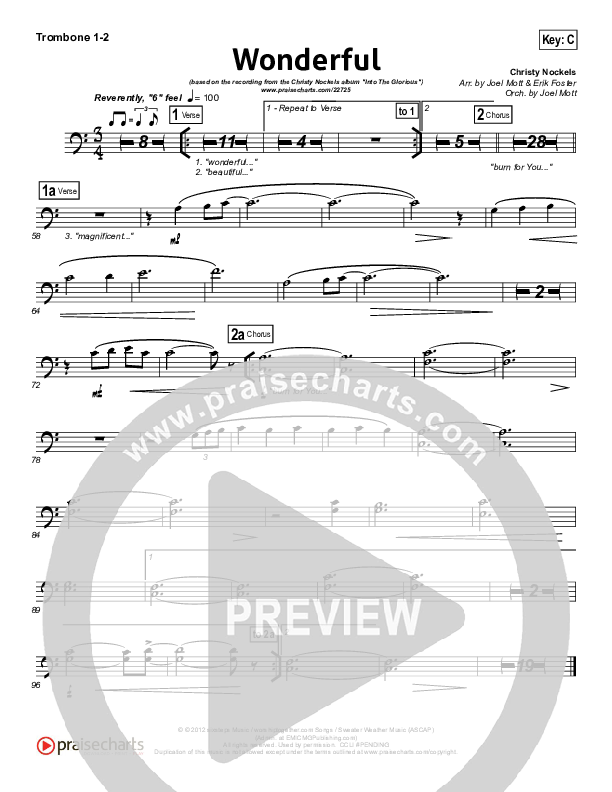 Wonderful Trombone 1/2 (Christy Nockels)