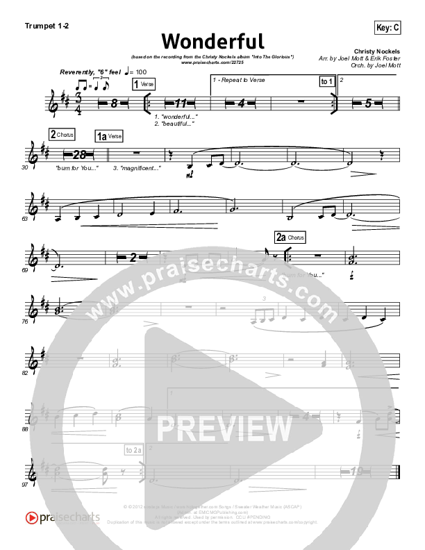 Wonderful Trumpet 1,2 (Christy Nockels)