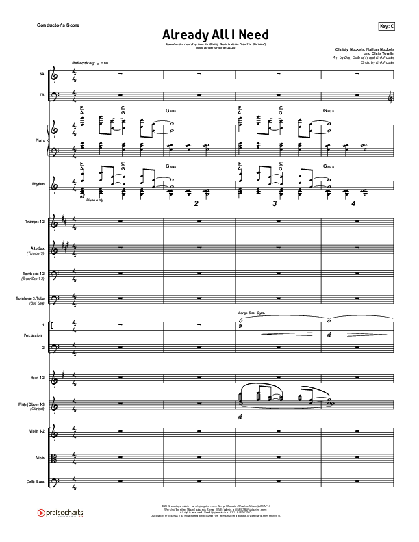 Already All I Need Conductor's Score (Christy Nockels)
