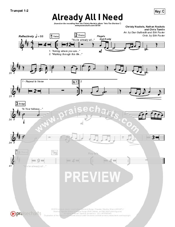 Already All I Need Brass Pack (Christy Nockels)