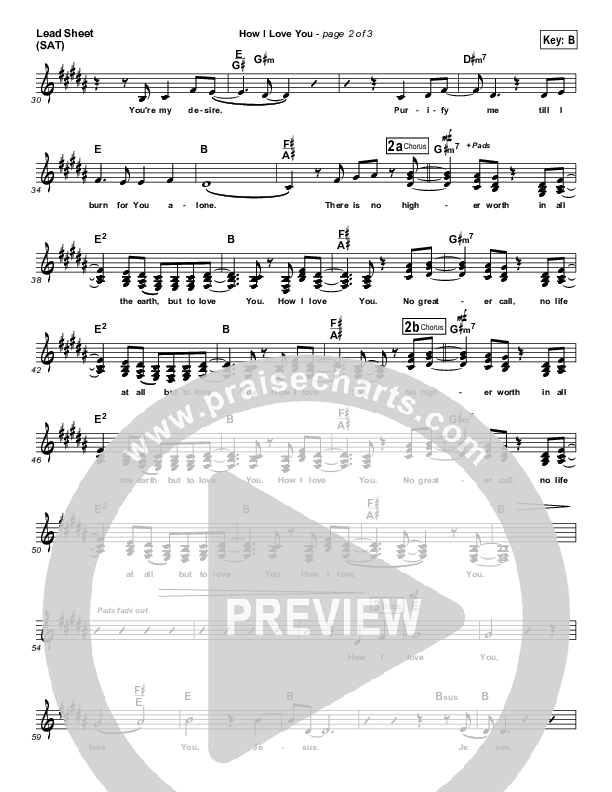 How I Love You Lead (SAT) (Christy Nockels)