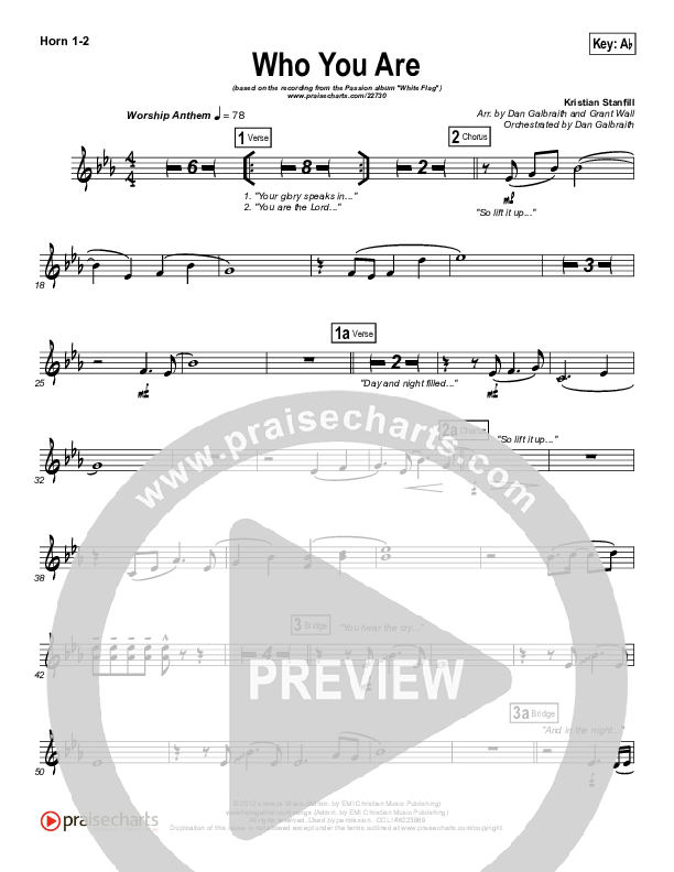 Who You Are Brass Pack (Passion / Kristian Stanfill)