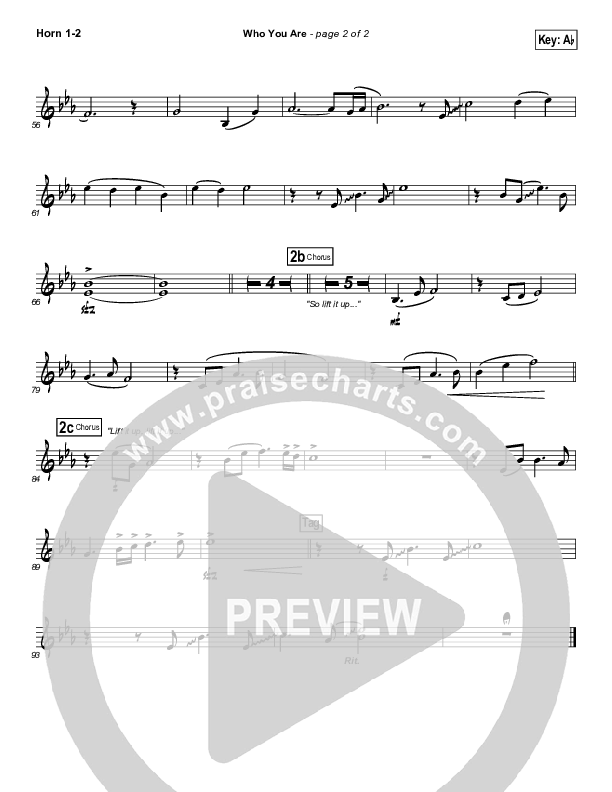 Who You Are Brass Pack (Passion / Kristian Stanfill)