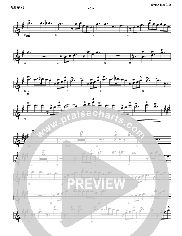 America The Beautiful Alto Sax 1/2 (Denver Bierman)