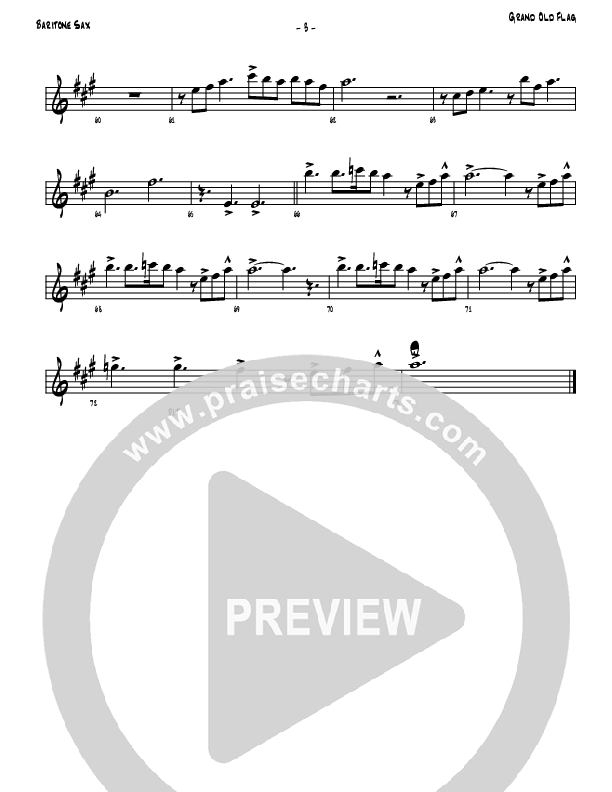 America The Beautiful Bari Sax (Denver Bierman)