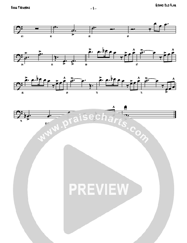 America The Beautiful Bass Trombone (Denver Bierman)