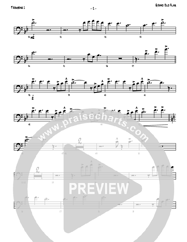 America The Beautiful Trombone 1 (Denver Bierman)