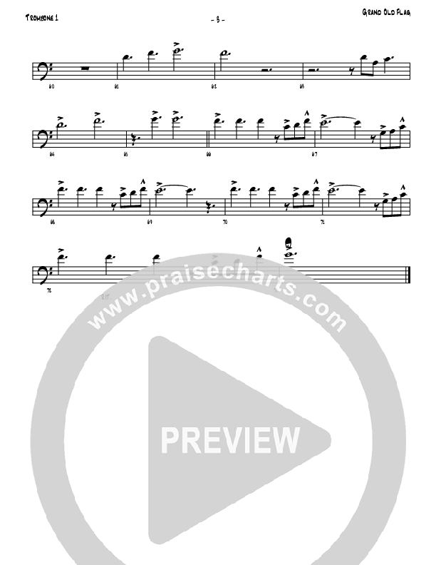 America The Beautiful Trombone 1 (Denver Bierman)