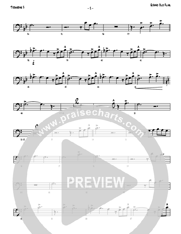 America The Beautiful Trombone 3 (Denver Bierman)