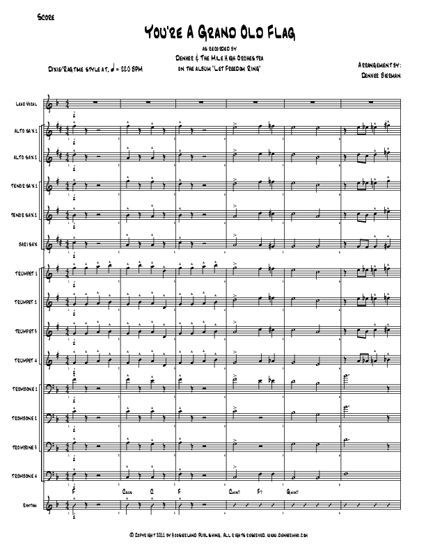 You're A Grand Old Flag Orchestration (Denver Bierman)